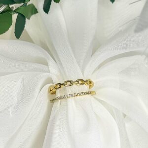 Anillo Cadena Diamantada