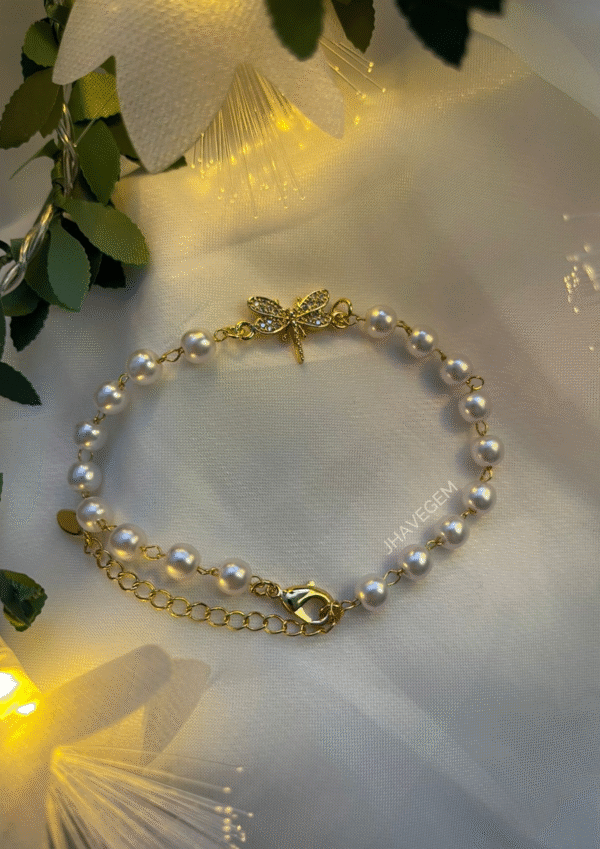Pulsera Libélula Perlada