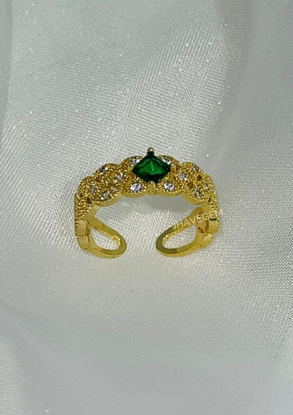 Anillo Esmeralda Diamantado