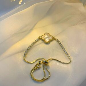 Pulsera de 1 Trébol Diamantada