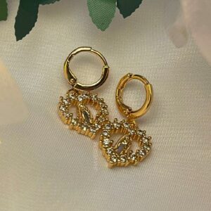 Arete Figura Virgen Diamantado
