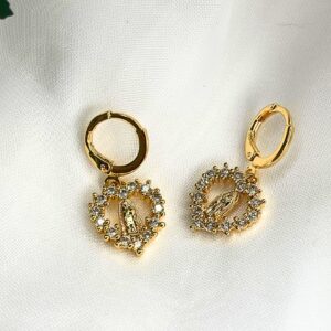 Arete Figura Virgen Diamantado