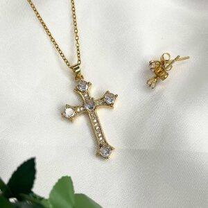 Cadena Cruz Diamantada