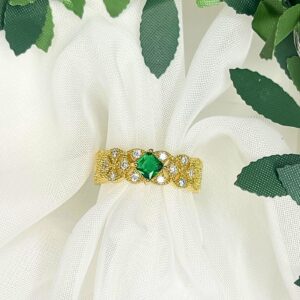Anillo Esmeralda Diamantado