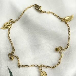 Tobillera de 5 Plumas Sencilla