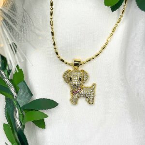 Collar Perrito Diamantado