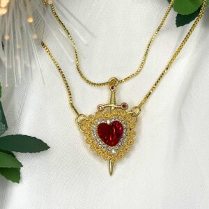 Collar Corazón Espada