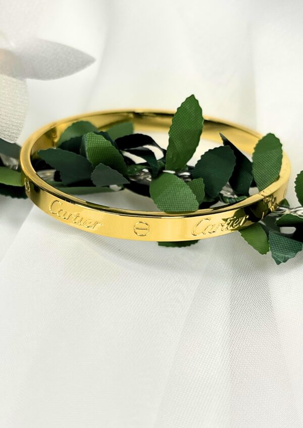 Brazalete Dorado Cartier