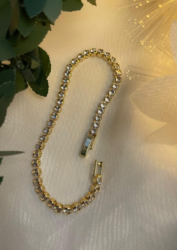 Pulsera Diamantada / Dorada