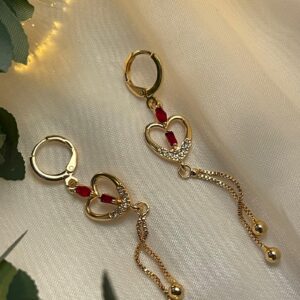 Arete Corazón Diamantado