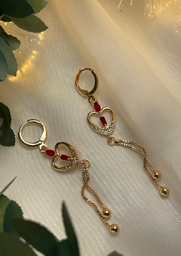 Arete Corazón Diamantado
