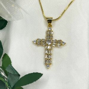 Cadena Cruz Diamantada