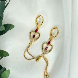 Arete Corazón Diamantado