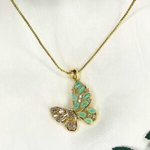 Cadena Mariposa Turquesa