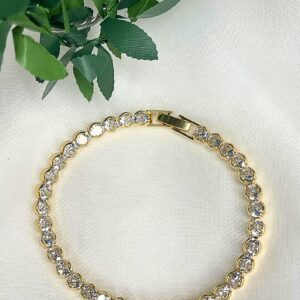 Pulsera Diamantada / Dorada